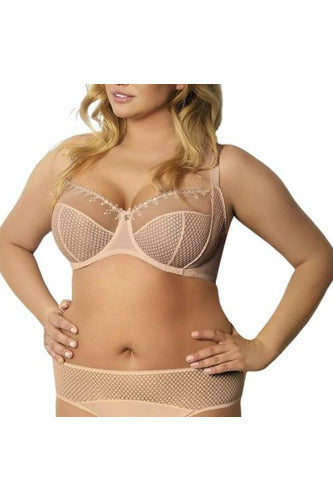 Michelle Briefs with Lace (Nude) - Polka Dot Bra