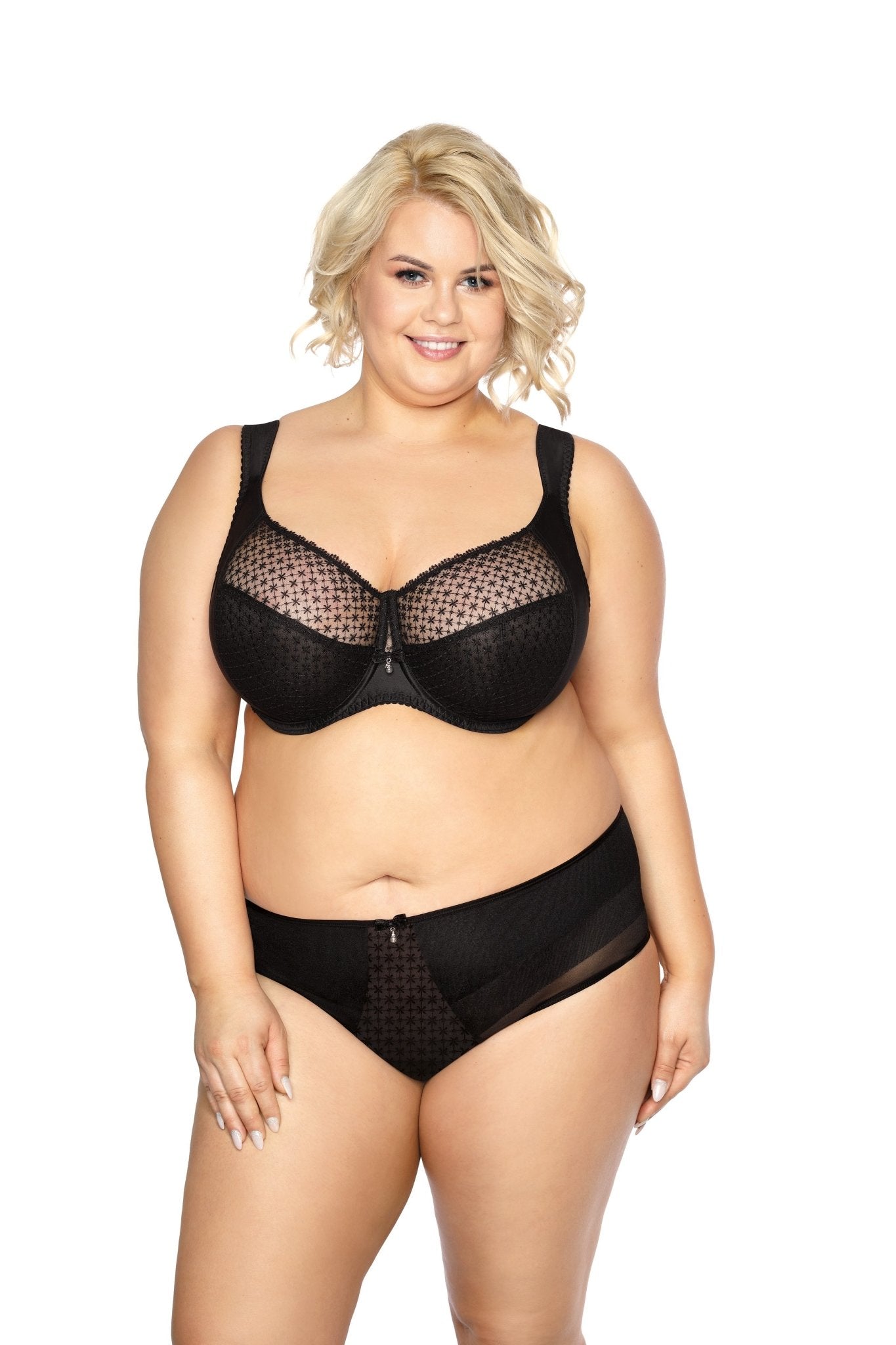 Samira - Soft Bra with Side Support - Polka Dot Bra