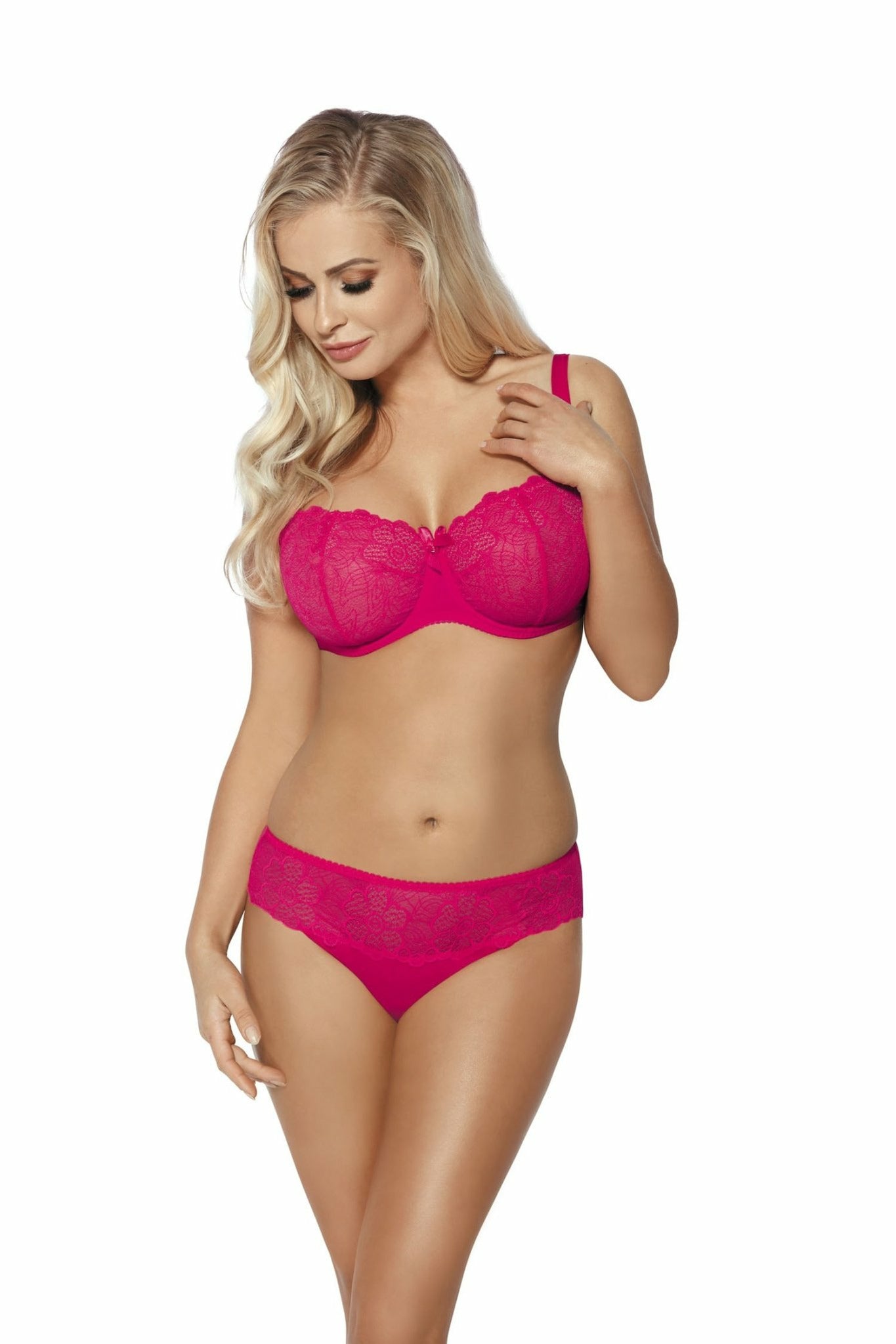Sweet Raspberry - Soft Bra - Polka Dot Bra